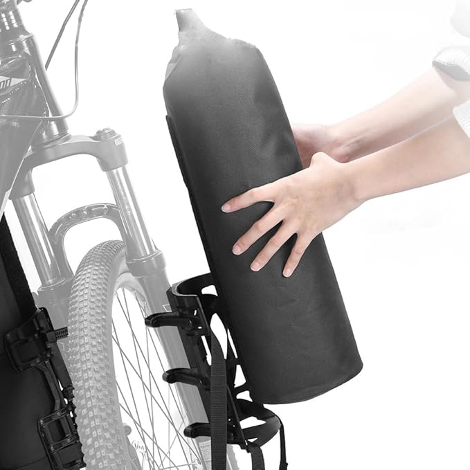 2Packs Bike Fork Bags Waterproof Roll Top Design 5L/7L Bicycle Dry Bag Fork Sacks Cycling Pack Bike Pannier for Moutain Bikes Road Bikes Electric Scooters