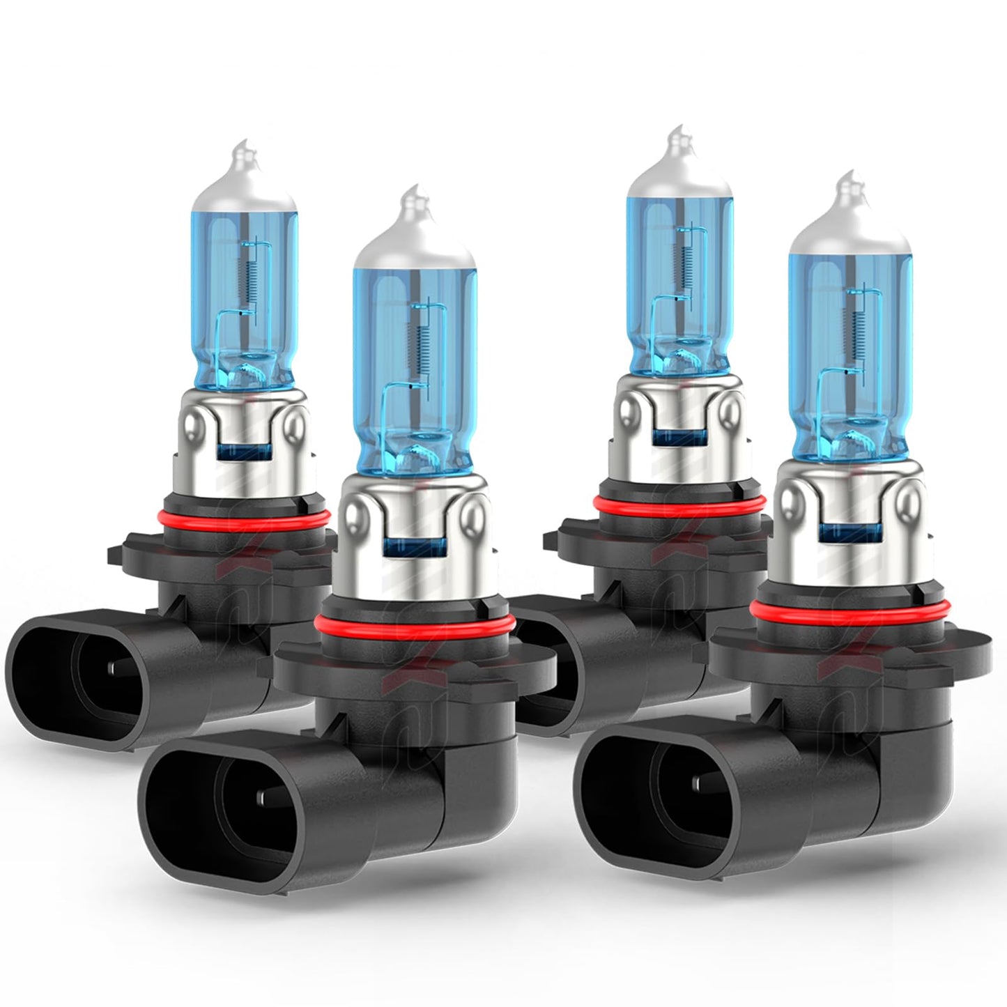 Upgraded Halogen Headlight Bulbs Compatible For Chevy Suburban Tahoe 2001 2002 2003 2004 2005 2006  9005 High Beam 9006 Low Beam Headlamp Lights  Plug N Play  6000K White  300% Brightness 4-Pack