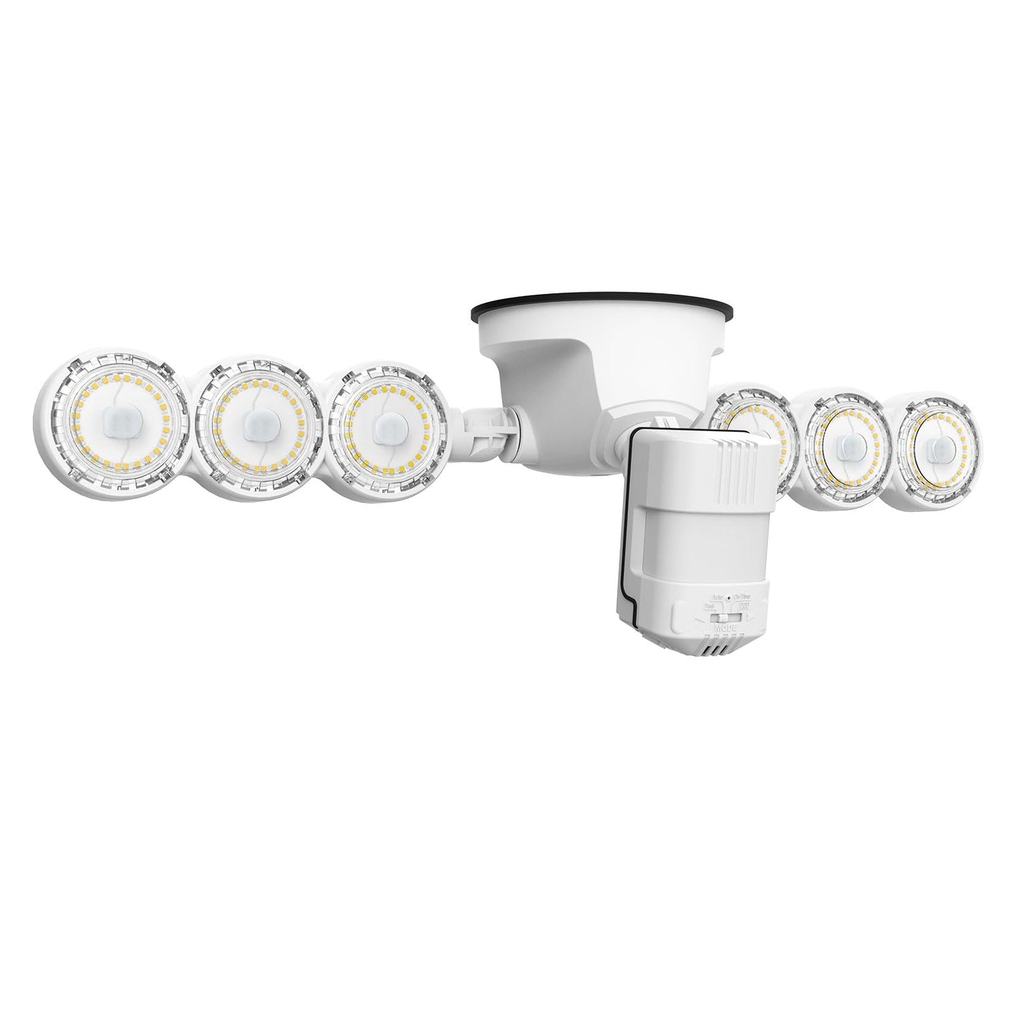 Sansi 45W Motion Sensor Outdoor Flood Light, 6000Lm, 5000K, White, C2440-Mw-45W, 4 Modes, 320° Wide Angle