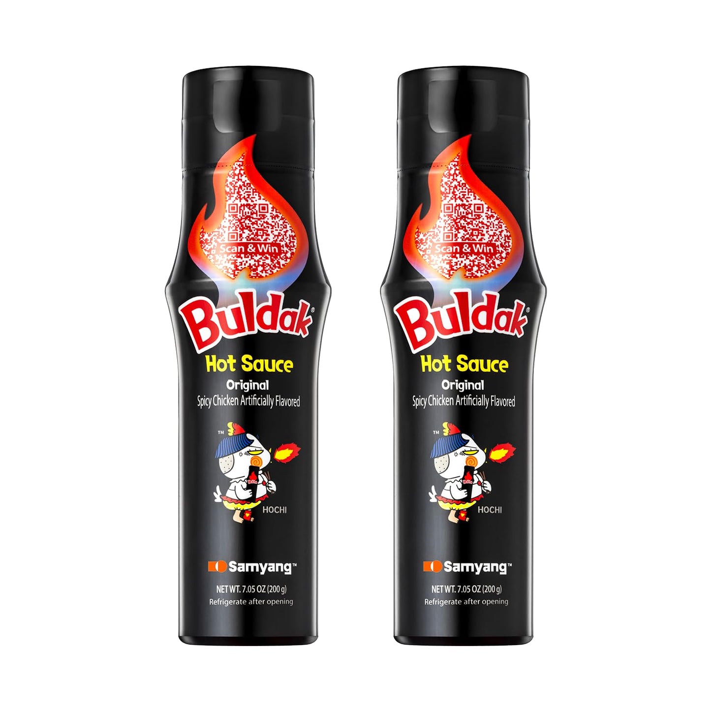 Samyang Buldak Hot Sauce - Original  Korean Spicy Hot Chicken Flavor Sauce [5.57 fl oz (200g) x 2 pack]