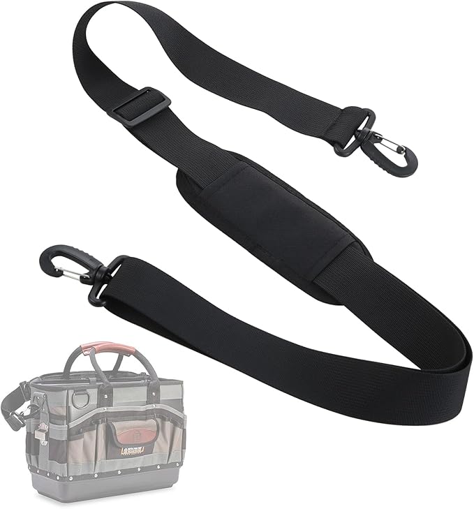 63" Adjustable Shoulder Strap Compatible with Veto Pro Pac,with Detachable Thick Pad,Reduce Shoulder Pressure,Black