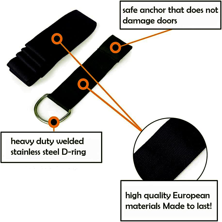 tchrules Door Leg Stretcher, Door Flexibility & Stretching Leg Strap - Great for Ballet Cheer Dance Gymnastics or Any Spor...