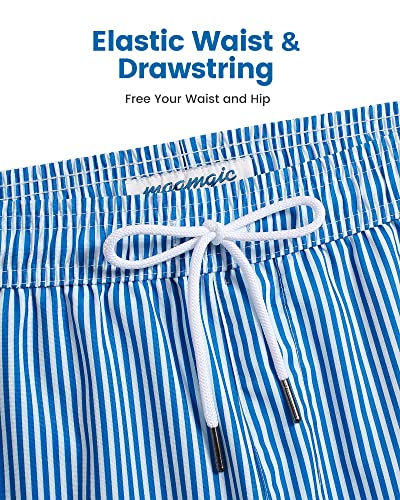 maamgic Mens Swim Trunks with Compression Liner Short Stretch Mens Bathing Suit Quick Dry Swimming Trunks Swimsuit