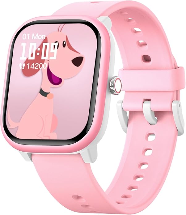 Fikami Smart Watch for Kids Girls Boys No APP/Phone Needed, 1.8" IP68 Waterproof Sport Kids Watch Pedometer, Heart Rate, S...
