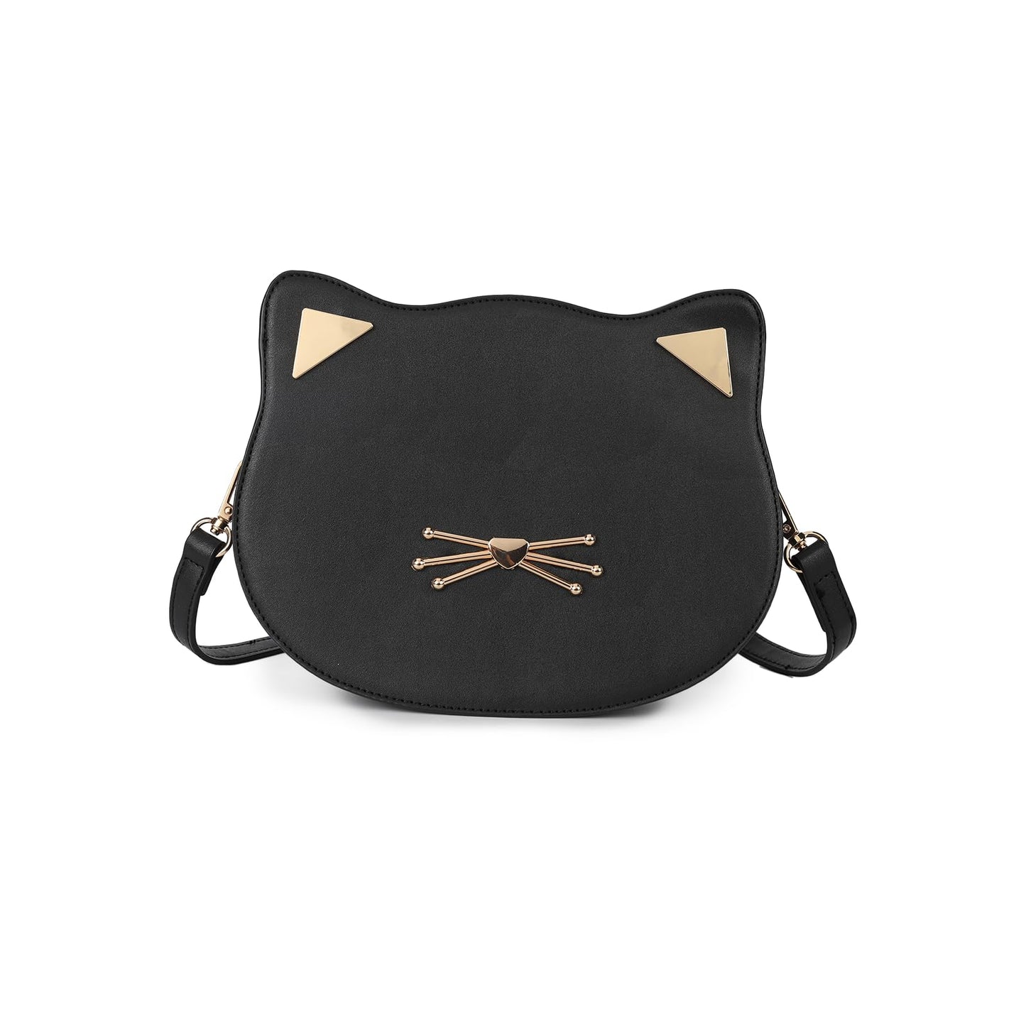Gladdon Cat Crossbody Bag for Teen Girls Novelty Cute Purses Birthday Gifts Black