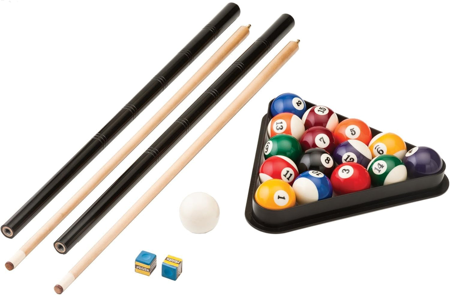 Fat Cat Tucson 7 Foot Pool Table with Automatic Ball Return, Billiard Table with Arcade Style Black Finish, 818 Bumpers, Includes Cues and Balls