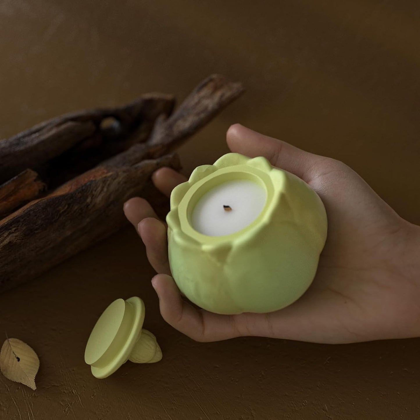 Lotus Jar Bottle Mold - Resin Casting Silicone Molds for Home Decor & Candle Making Wave Spiral Mold