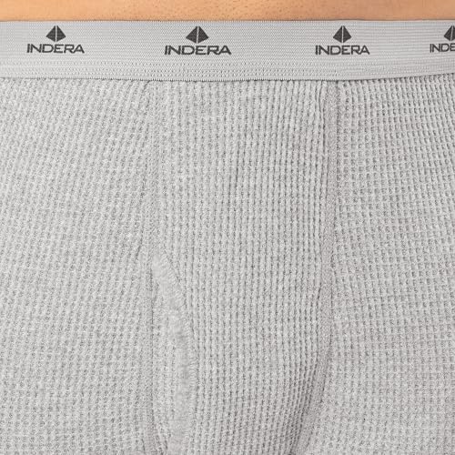 Indera Men's Heavyweight Cotton Waffle Long Johns Thermal Underwear Bottom