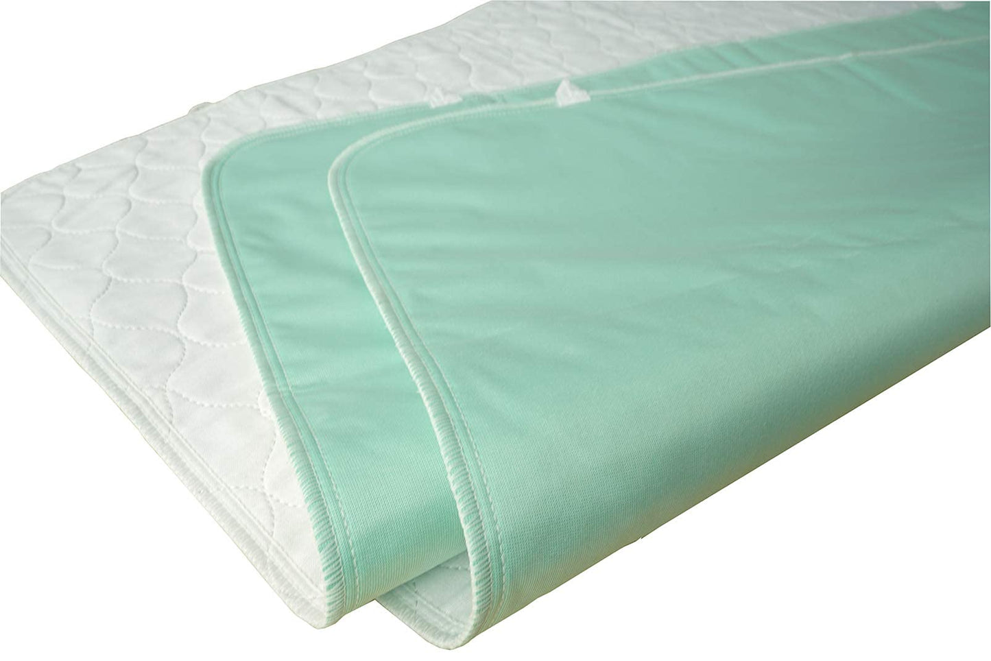 Careboree 2 Pack Cotton Top Quilted Underpad, Waterproof Extra Absorbent Use for Incontinence Bed Pads,Washable and Reusable Pet Pads (34" x 36")