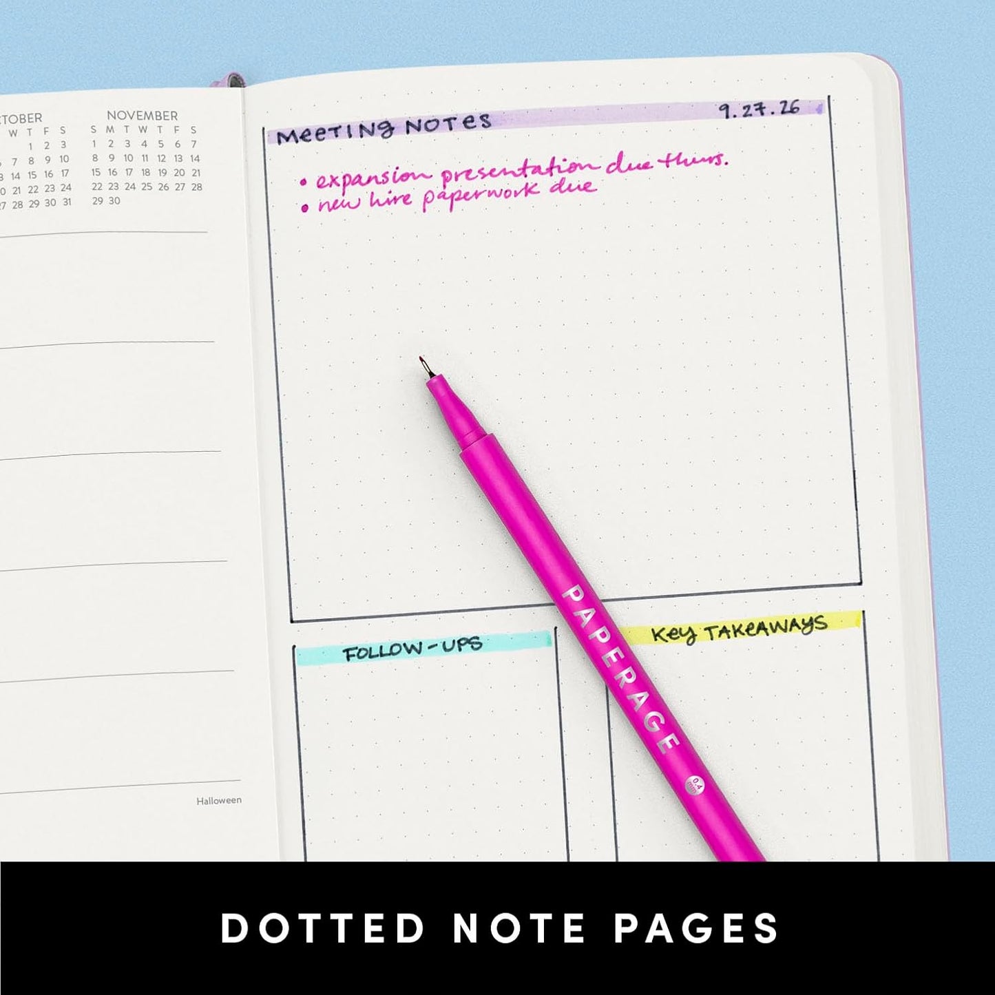 PAPERAGE 2026 Weekly & Monthly Planner, 12 Months (January 2026 - December 2026), 5.6 in x 8 in, Hardcover 2026 Planner with Weekly & Monthly Spreads, Note Pages, Stickers & Back Pocket – Burgundy