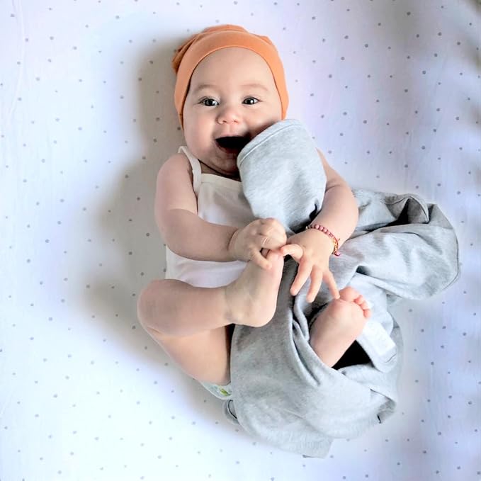 Changing Pad Covers - Cradle Sheets 2-Pack - 100% Jersey Cotton for Baby Boy or Baby Girl (Grey Dottie)
