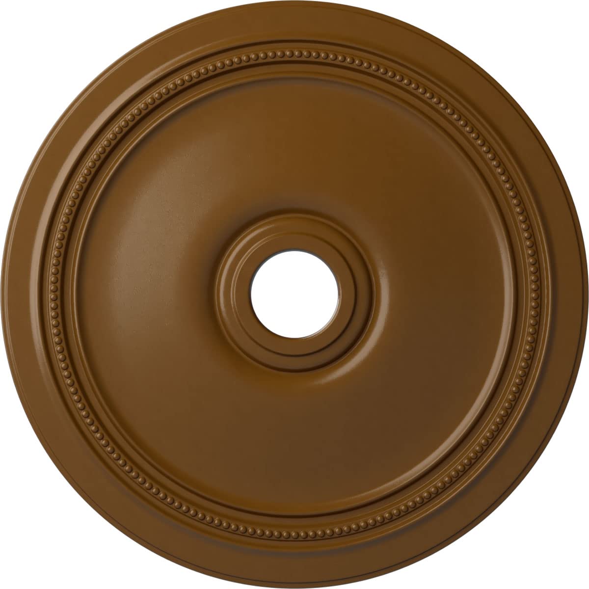 Ekena Millwork Cm24Distf Diane Ceiling Medallion, 24Od X 3 5/8Id X 1 1/4P (Fits Canopies Up To 6 1/4), Hand-Painted Smokey Topaz
