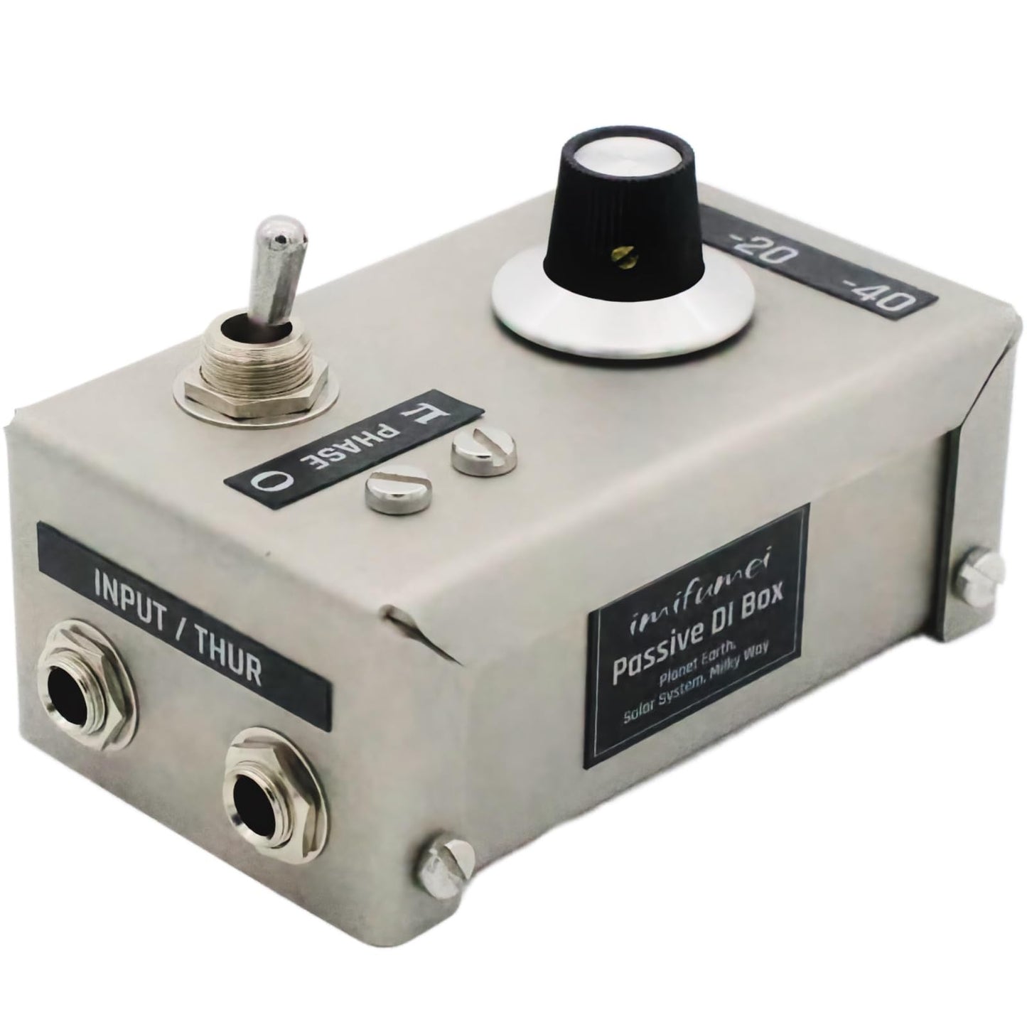 Hand-Made Guitar Effect Pedal High-Performance Di Passive Direct Box Unit Hum Eliminator W/Input Attenuator, 1/4 Impedance Tra