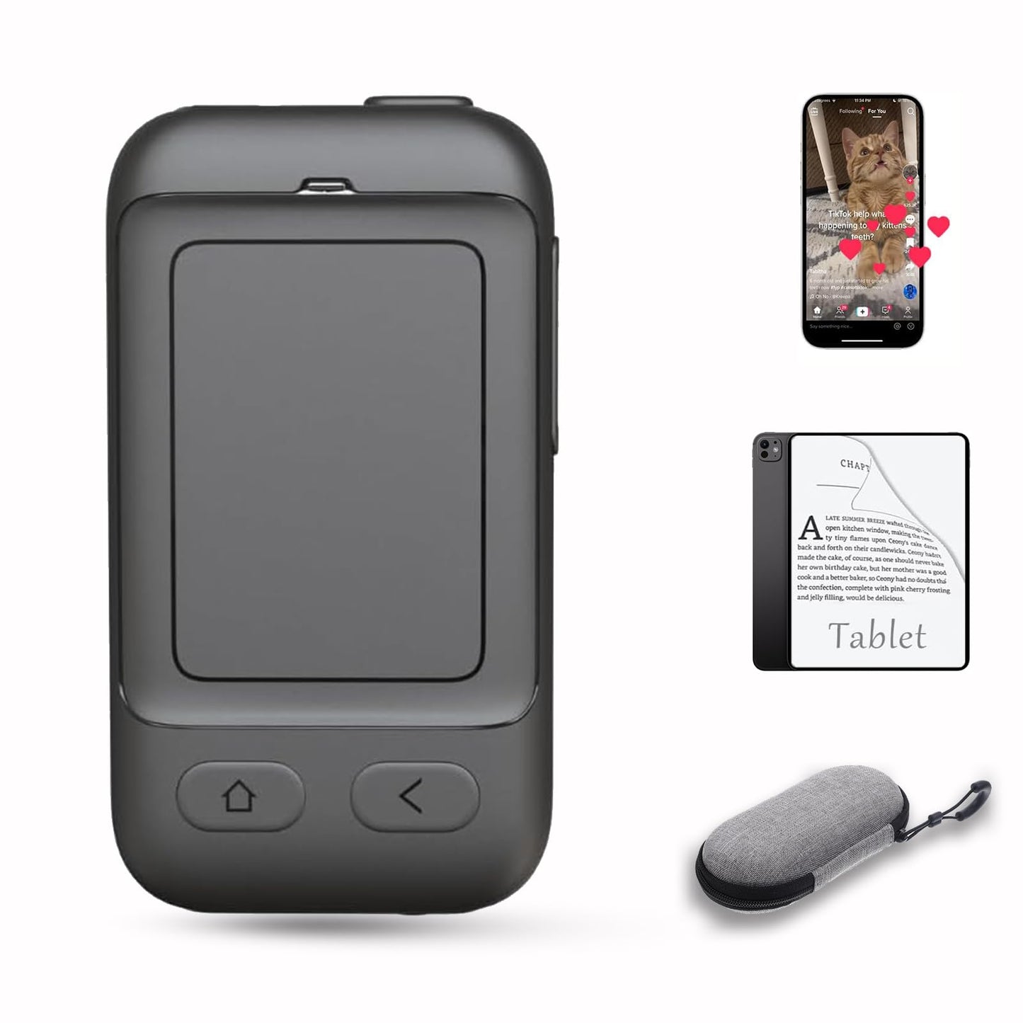 Phone Remote With Touchpad For Tiktok, Bluetooth Page Turner For Kindle App, Mini Mouse For Iphone, Ipad, Android Devices. Cellp
