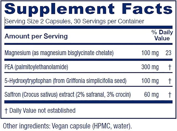 Vitanica Fibro Formula, Fibromyalgia Relief Support, Saffron Extract 60mg, 5 HTP 100mg, Pea 300mg, Dr Formulated Neuro Muscular Support Supplement, Vegan, Non-GMO, 60 Capsules