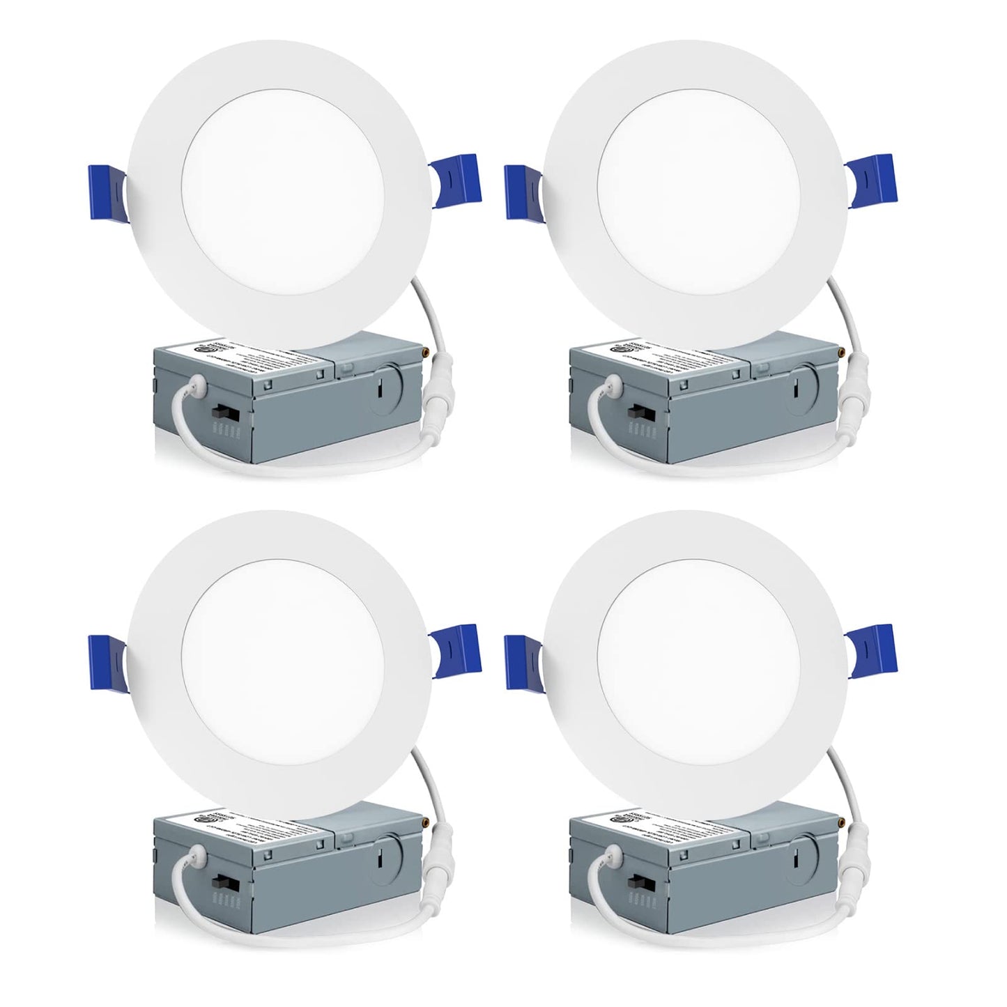 Meconard 4 Inch LED Recessed Ceiling Light, 9W Dimmable, 5CCT Selectable, ETL Listed, Model MGD-LRC-9X-ET