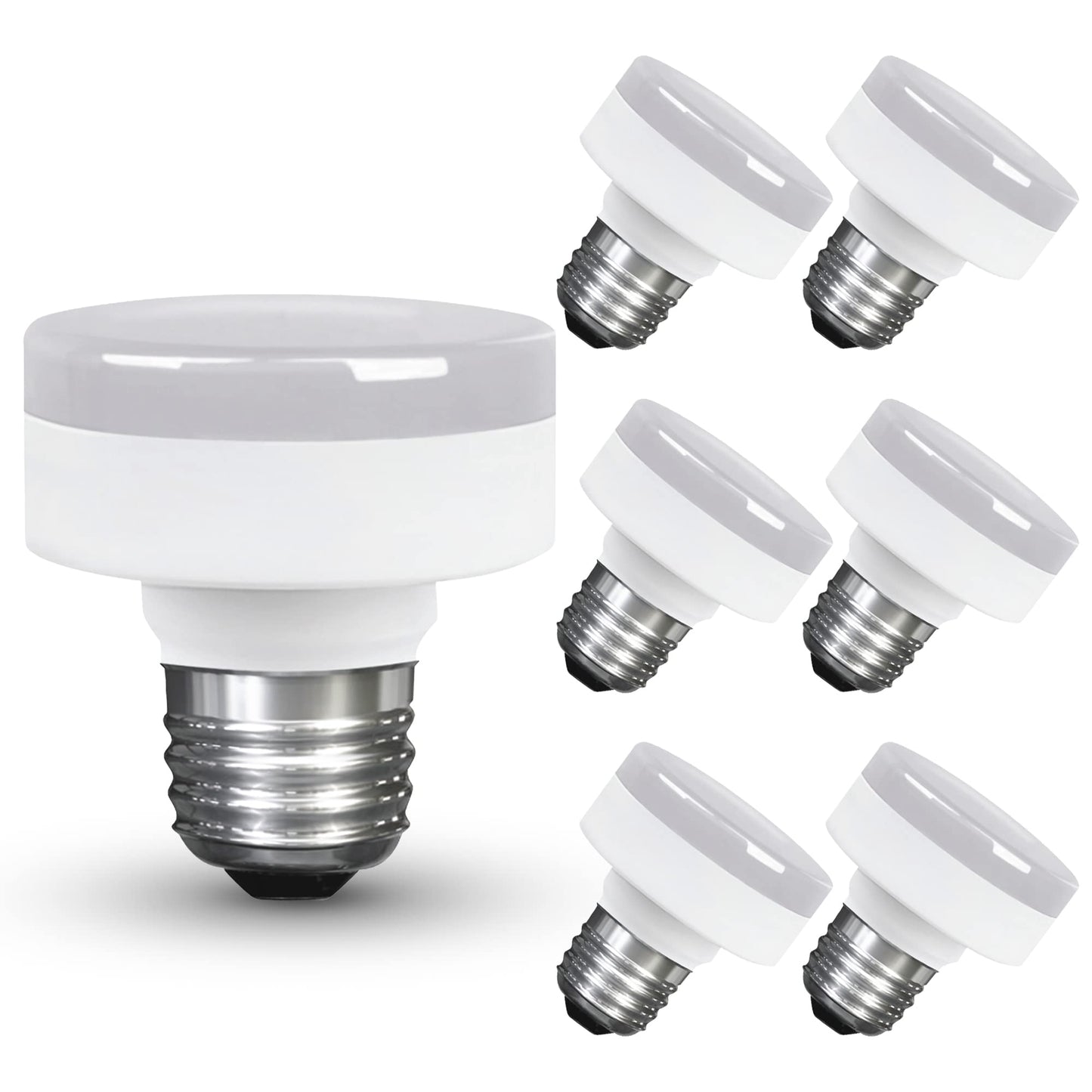 Xtricity LED Closet Puck Light Bulb, Dimmable, 800 Lumens, 4000K Cool White, E26 Base, 6 Count, UL Listed