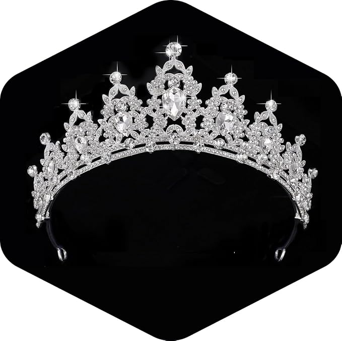 Kamirola - Queen Crown and Tiaras Princess Crown for Women Crystal Headbands for Bridal, Princess for Wedding and Party