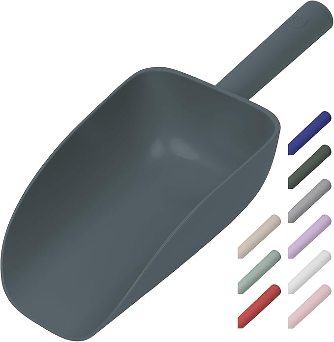 Extra Big Multipurpose Scoop– Solid Deep Scooper for Any Household – Disposing/Replacing Litter – Big Size Animal Pet Food Shovel – 44oz