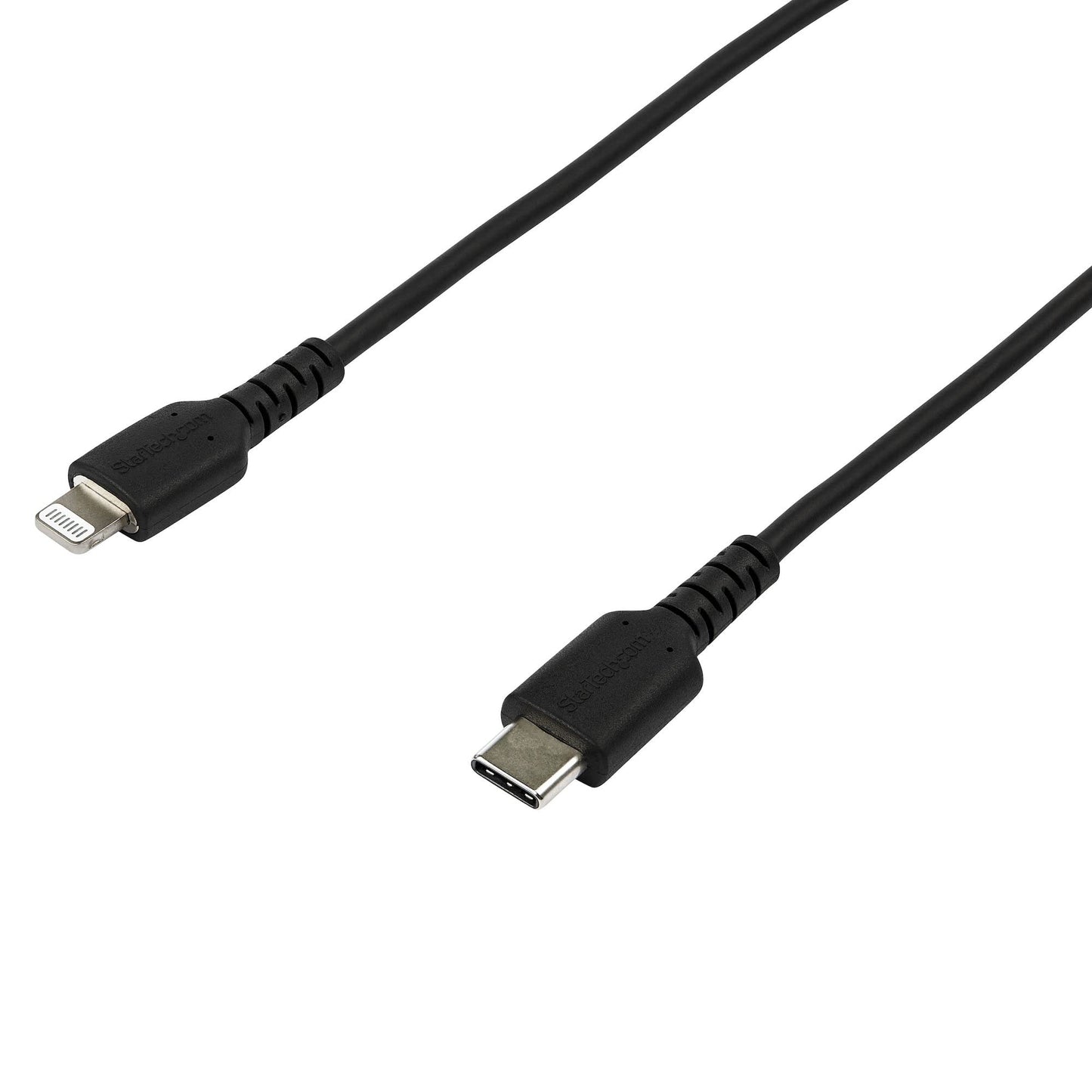 Startech.Com 6 Foot (2M) Durable Black Usb-C To Lightning Cable - Heavy Duty Rugged Aramid Fiber Usb Type C To Lightning Charger