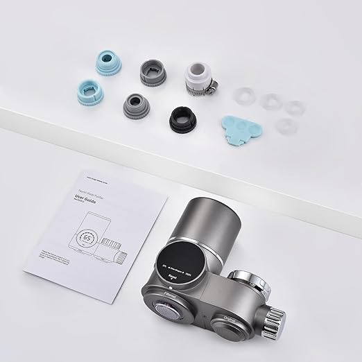 HOMELODY Faucet Mount Water Filter, LED Display Tap Water Purifier Reduces Lead Chlorine Heavy Metals, Water Filter for Sink Faucet Fits Standard Faucets (Includes 1 Filter)