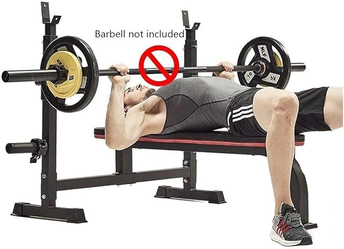 PUCNHZYNW Adjustable Weight Bench Weight Lifting Home Training Gym Bench Squat Rack Weight Table Multifunctional Bench Pre...