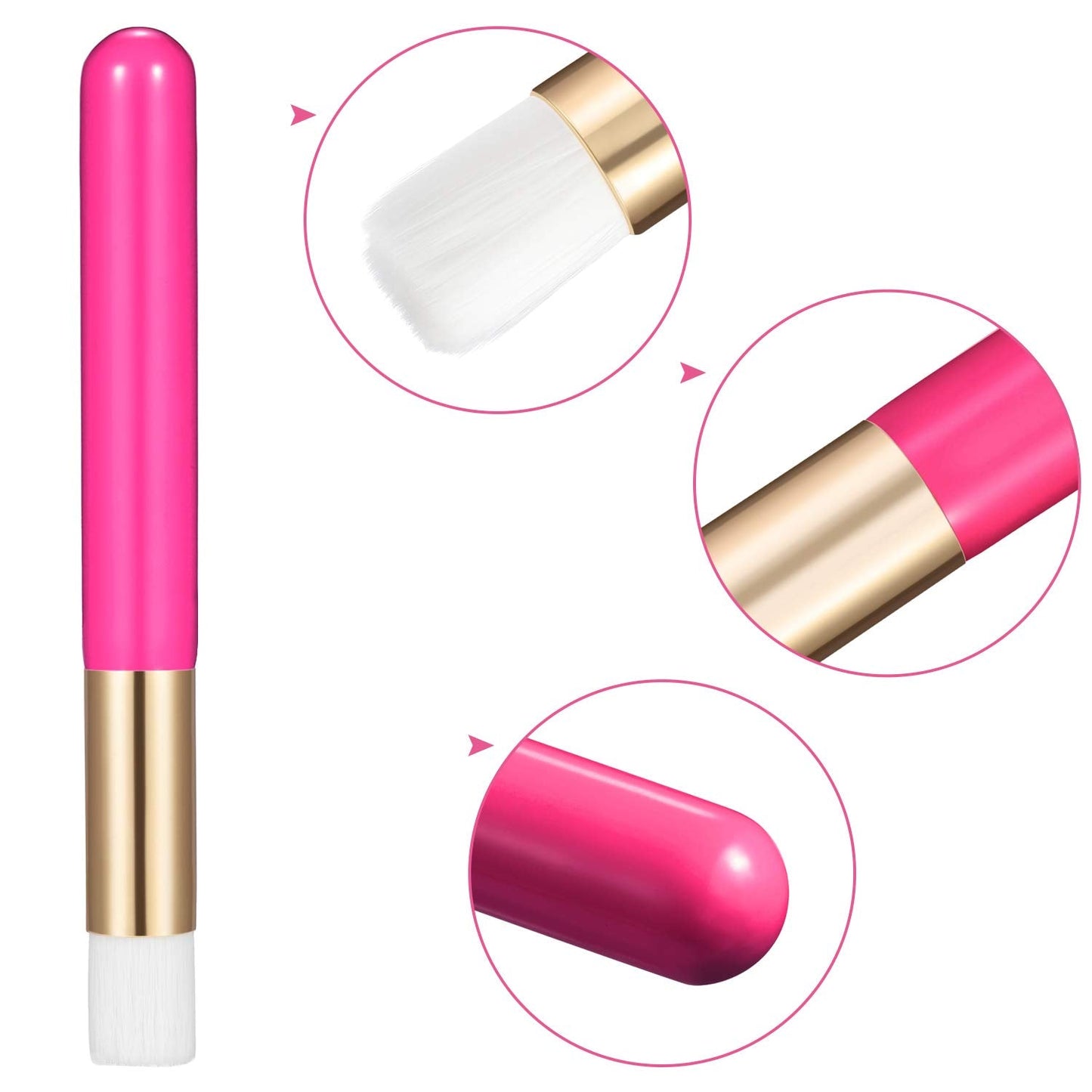 20 Pcs Eyelash Shampoo Brushes,Lash Shampoo Brush Lash Extension Brushes for Cleansing Peel Off Blackhead Remover Tool