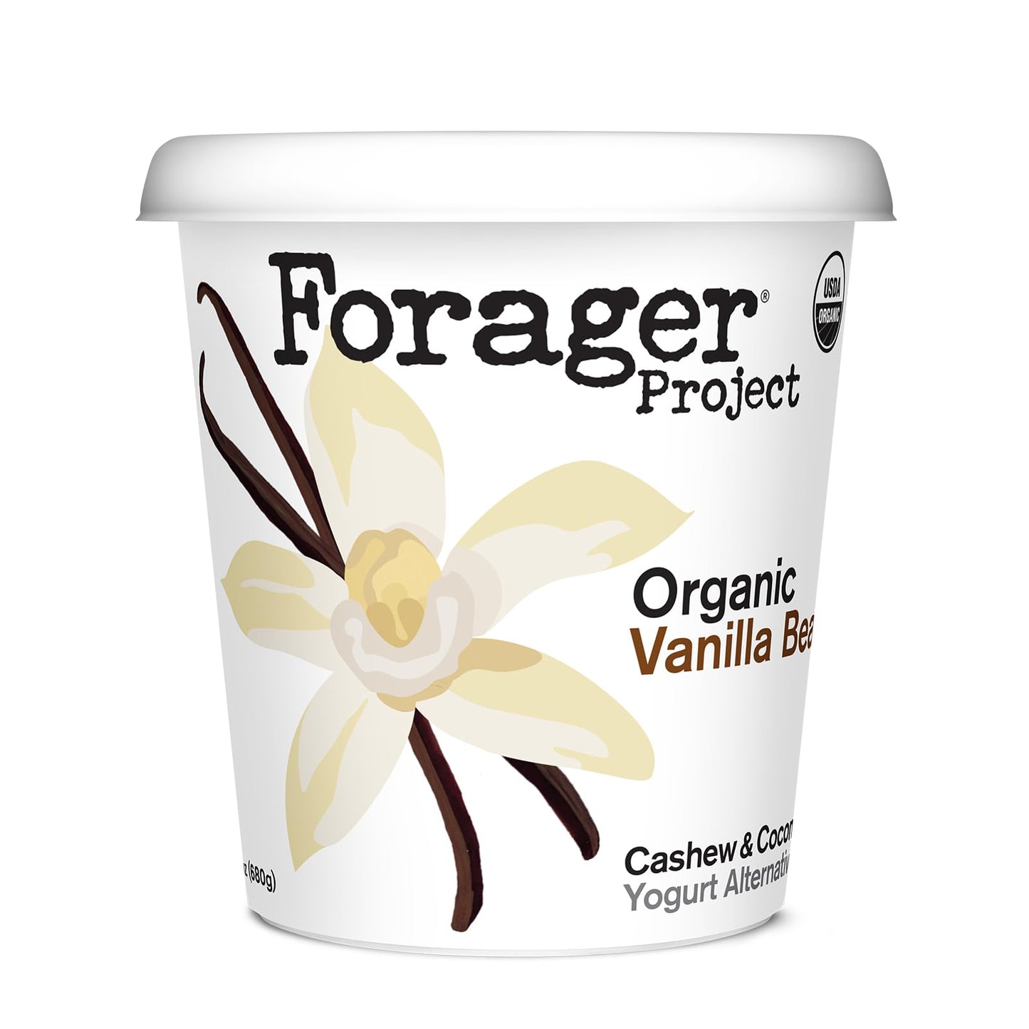 Forager Project Cashewmilk Yogurt, Vanilla Bean, 24-Ounce