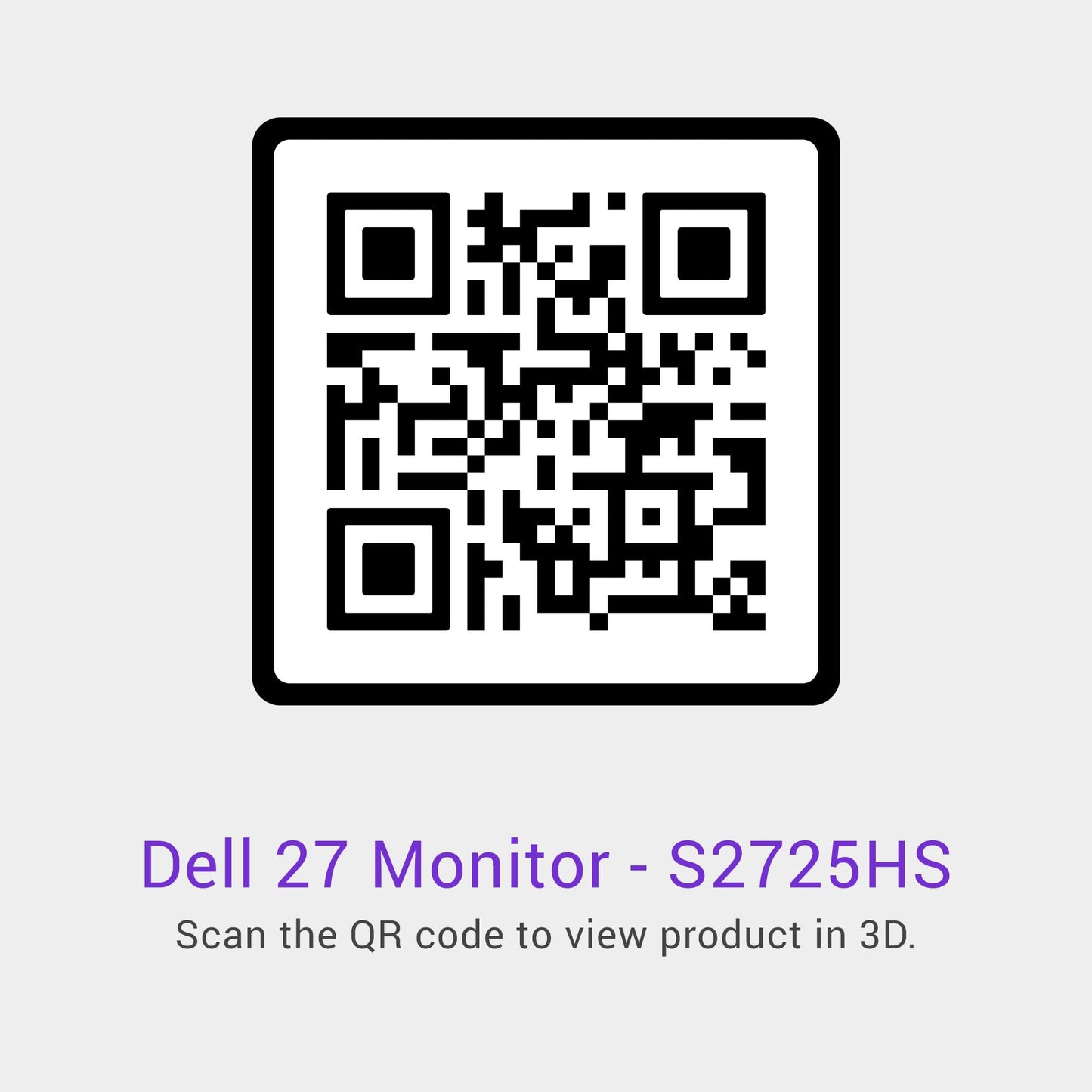 Dell S2725HS 27 Inch Monitor, FHD (1920x1080) Display, 100Hz Refresh Rate, 1500:1 Contrast Ratio, TÜV Rheinland Eye Comfort 4 Star, Integrated 2x5W Speaker, Height/Tilt/Swivel/Pivot- Ash White Color