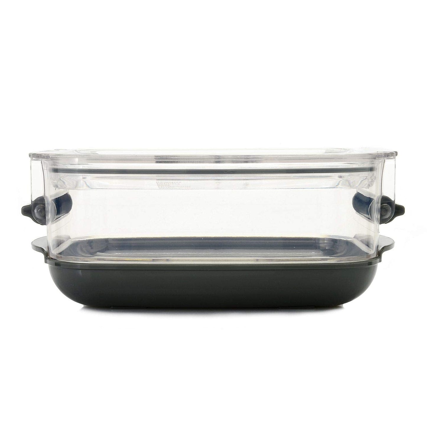 Progressive International Prepworks ProKeeper Food Storage Container Set, 3 Piece, Clear Containers with Gray Sealed Tight Lids