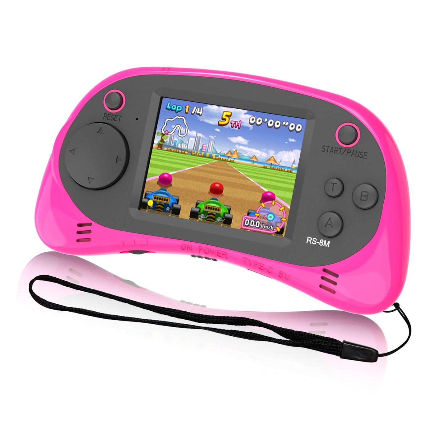 Kids Handheld Portable Video Game Player with 200 Games - 16 Bit 2.5 Inch Screen Mini Retro Electronic Machine for Boys Girls