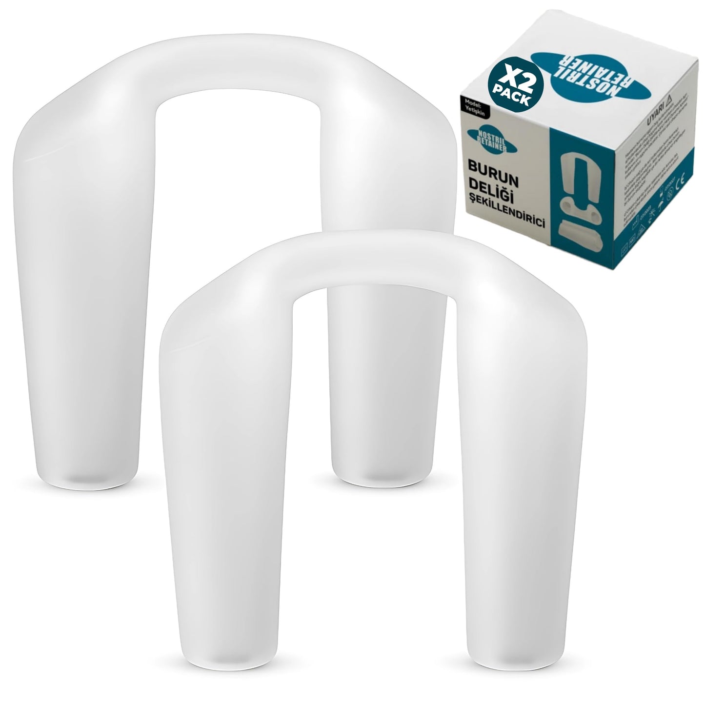 Nostril Retainer (2 Pack – Different Sizes) | Nose Splint for Rhinoplasty Recovery | Nasal Retainer Rhinoplasty | Nose Retainer | 100% High Grade Silicone | Nostril Retainer Rhinoplasty | Sizes (7-8)