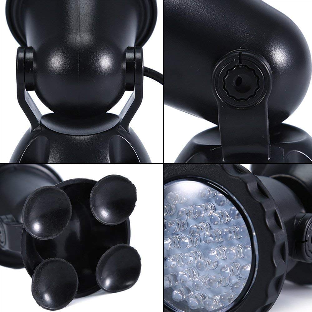 Zhgservu Underwater Pond Light - 3.5W Color Changing Submersible Spotlight, 36 Led, Waterproof Ip68, Ideal For Aquarium & Garden