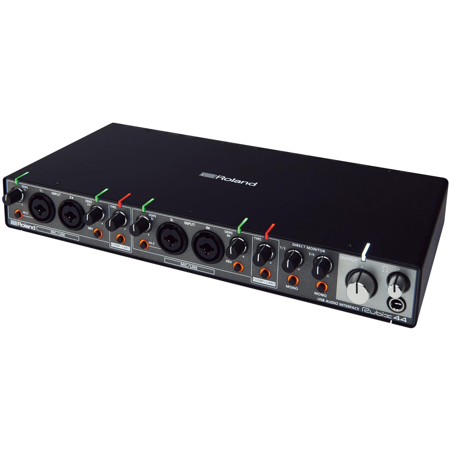 Roland Rubix44 4-In/4-Out Usb Audio Interface | High-Resolution Audio | Record With Mics, Guitars, Keys & More | Compact & Durab