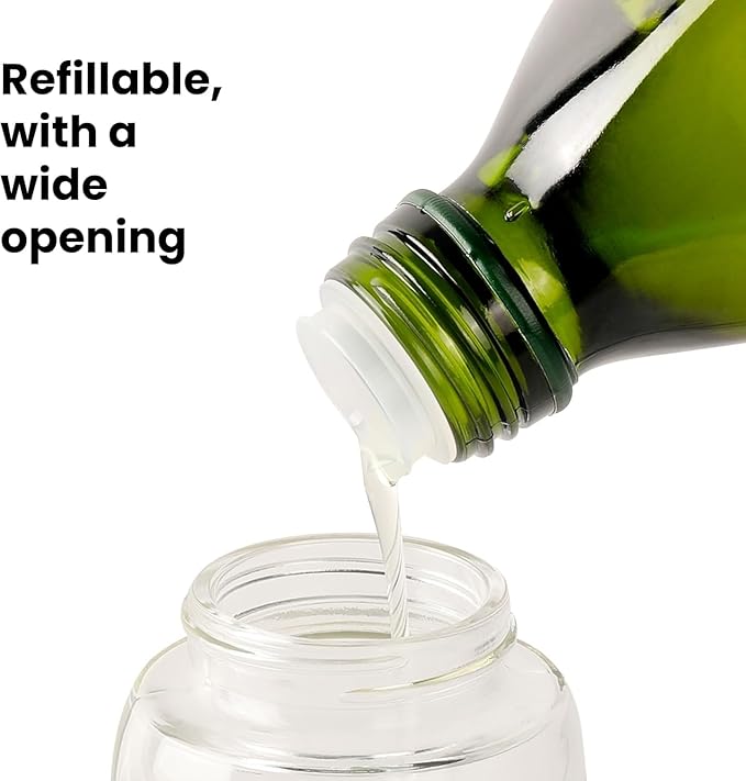 Mistifi Oliver Oil Sprayer for cooking, Spray bottle 6oz, Non-Aerosol Refillable Dispenser Oil Mister FS998
