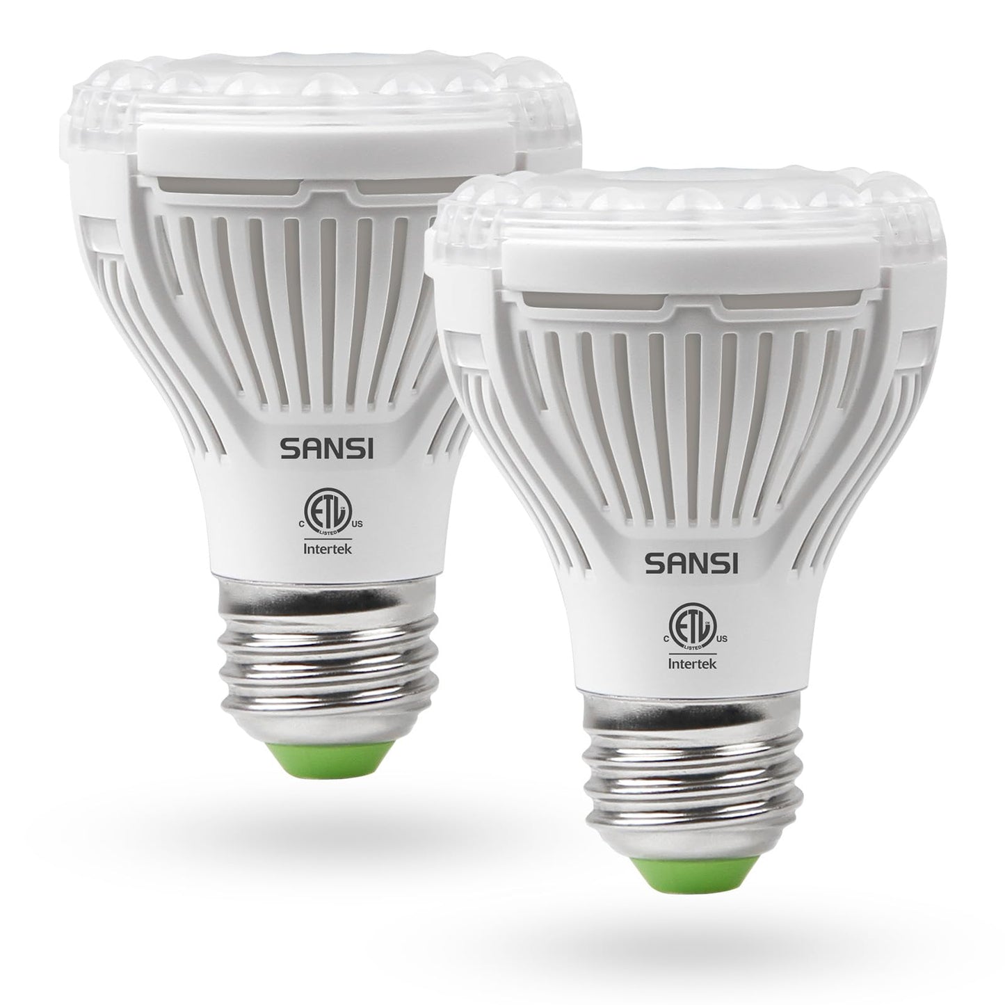 SANSI LED Grow Light Bulb, Full Spectrum 10W (150W Equiv), E26 Base, 2-Pack, Ceramic, 4000k