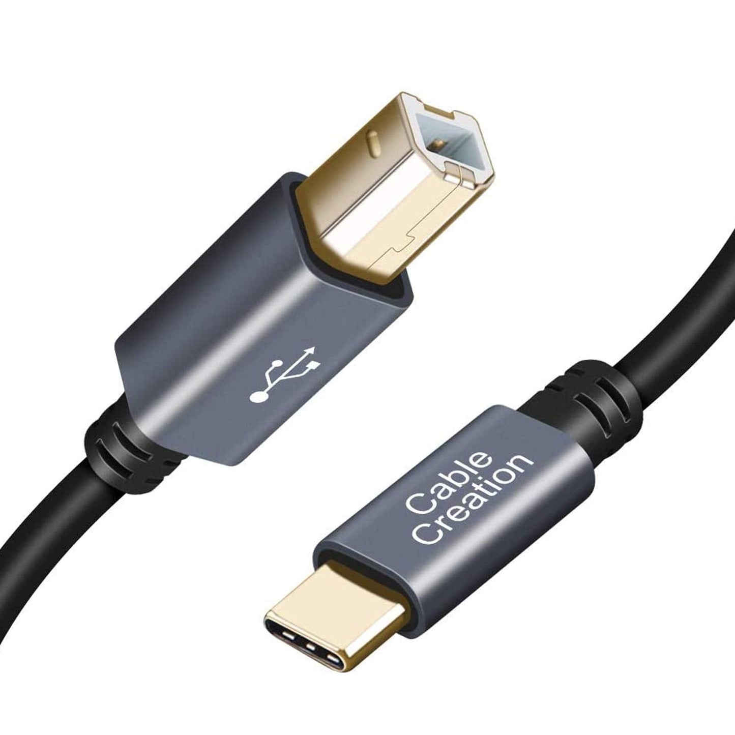 Cablecreation Usb C To Usb B 15Ft Printer Cable For Macbook Pro, Air, Midi Cable For Yamaha, Casio Digital Piano, Dj Controller,