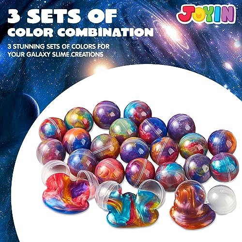JOYIN Slime Party Favors, 24 Pack Galaxy Slime Ball - Stretchy, Non-Sticky, Mess-Free, Stress Relief, and Safe - Toys for ...