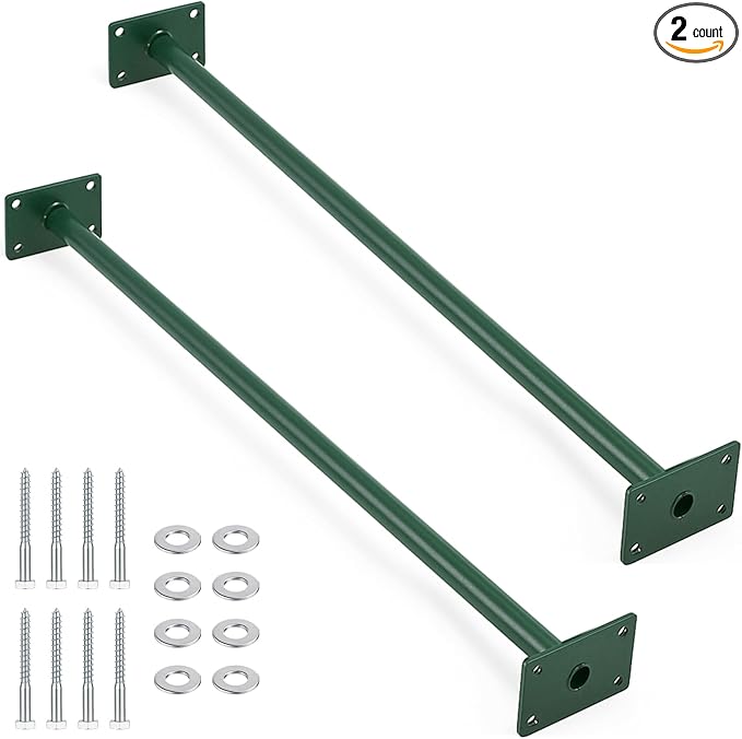 Zonon 2 Pcs Heavy Duty Outdoor Pull up Bars Heavy Strength Training Chin up Bars for Home Gyms Full Body Exercise Support ...