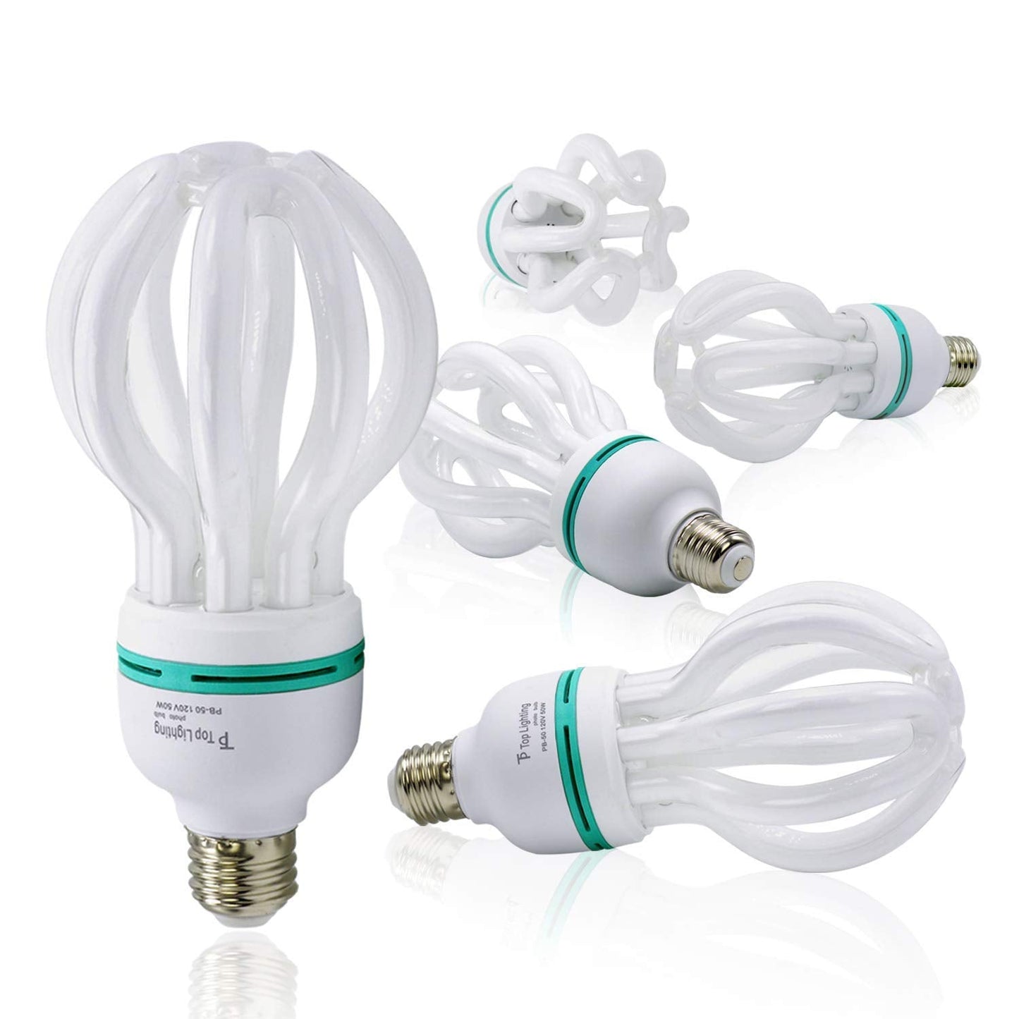 Etoplighting |5Pack| 50 Watt Full Spectrum Photography Lighting Photo Studio Light Bulb  6500K Cfl Daylight Balanced