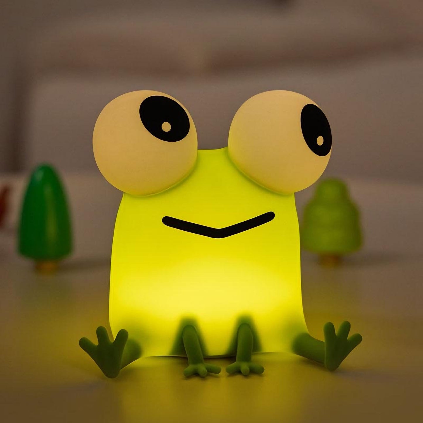 DREAMING MY DREAM Frogs Night Light,Dimmable Silicone Animal Nursery Night Light,Frogs Lamp Decor for Kids Room Bedroom,Birthday