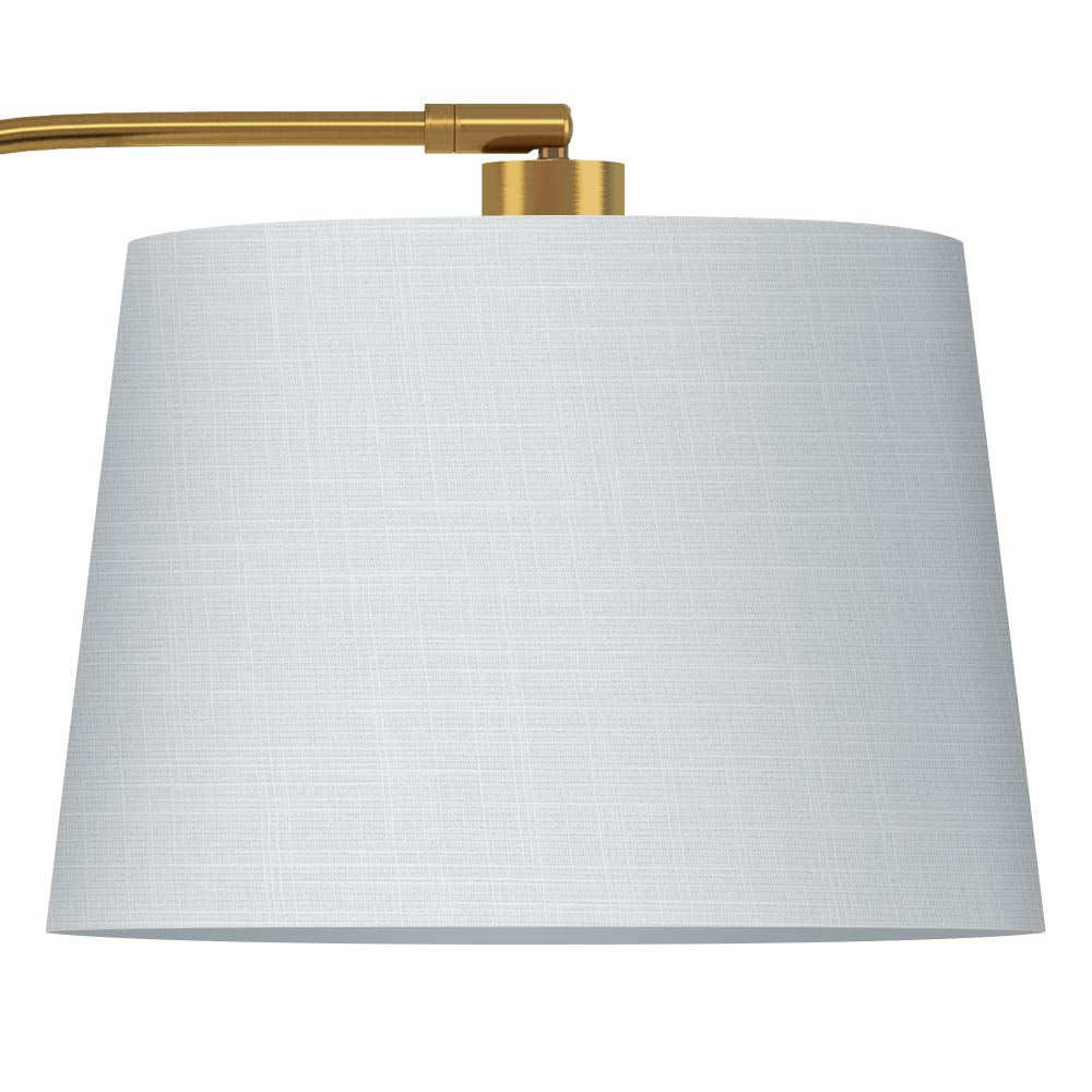 Oneach 62 Gold Arc Floor Lamp - Vintage Mid-Century Modern Metal Reading Light For Living Rooms, Bedrooms, And Offices - Model Amz-F2015-Gl