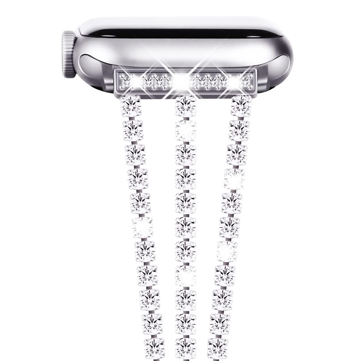 Newways Compatible For Apple Watch Band 46Mm Series 11 10 9 8 7 45Mm 44Mm Se Series 6 5 4 3 42Mm(Series3), Sparkling Bling Diamo