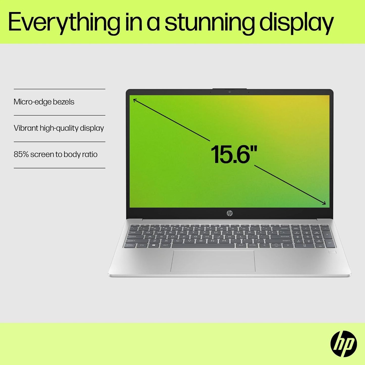 Hp Go Slim 15.6 Laptop, 32Gb Ram, 1.5Gb Storage(512Gb External Ssd And 1Tb Cloud Storage), Intel Quad-Core Processor, Fast Wi-Fi