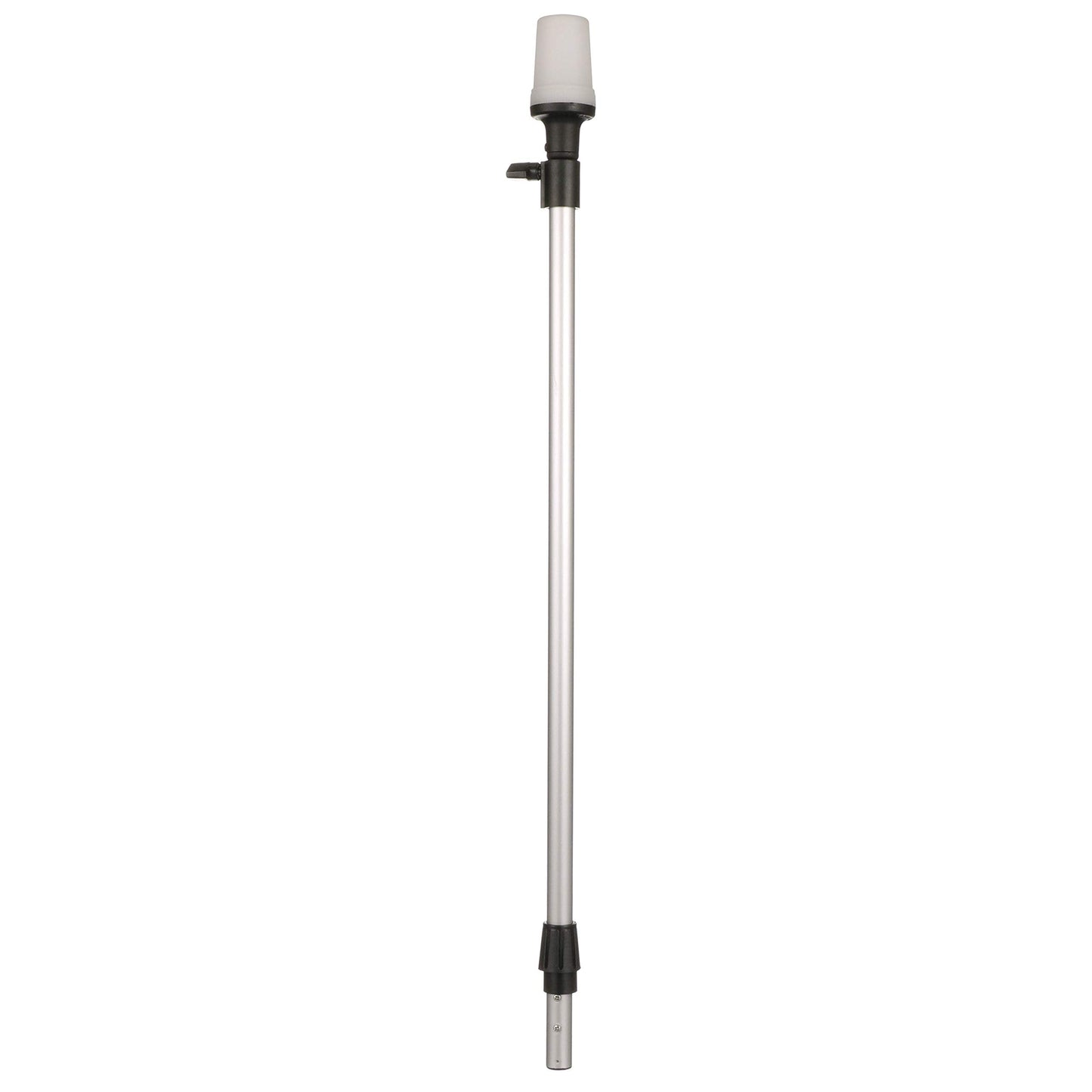 Attwood 5610-48-7 Telescoping Pole Light  All-Around Light  Height-Adjustable 26-42 Inches  2 Mile 360-Degree Visibility  One Size