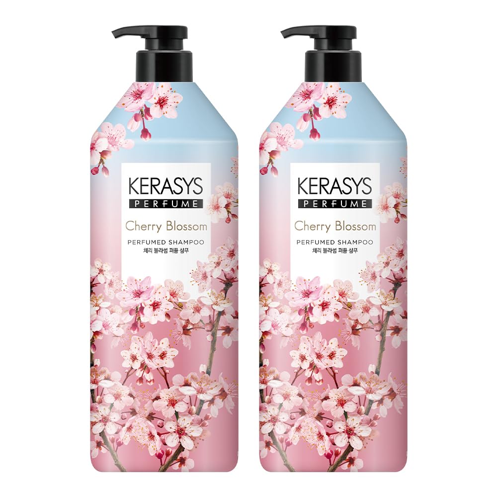 Kerasys CHERRY BLOSSOM Perfumed 33.8 fl oz / 1L (Shampoo, 2-Pack)