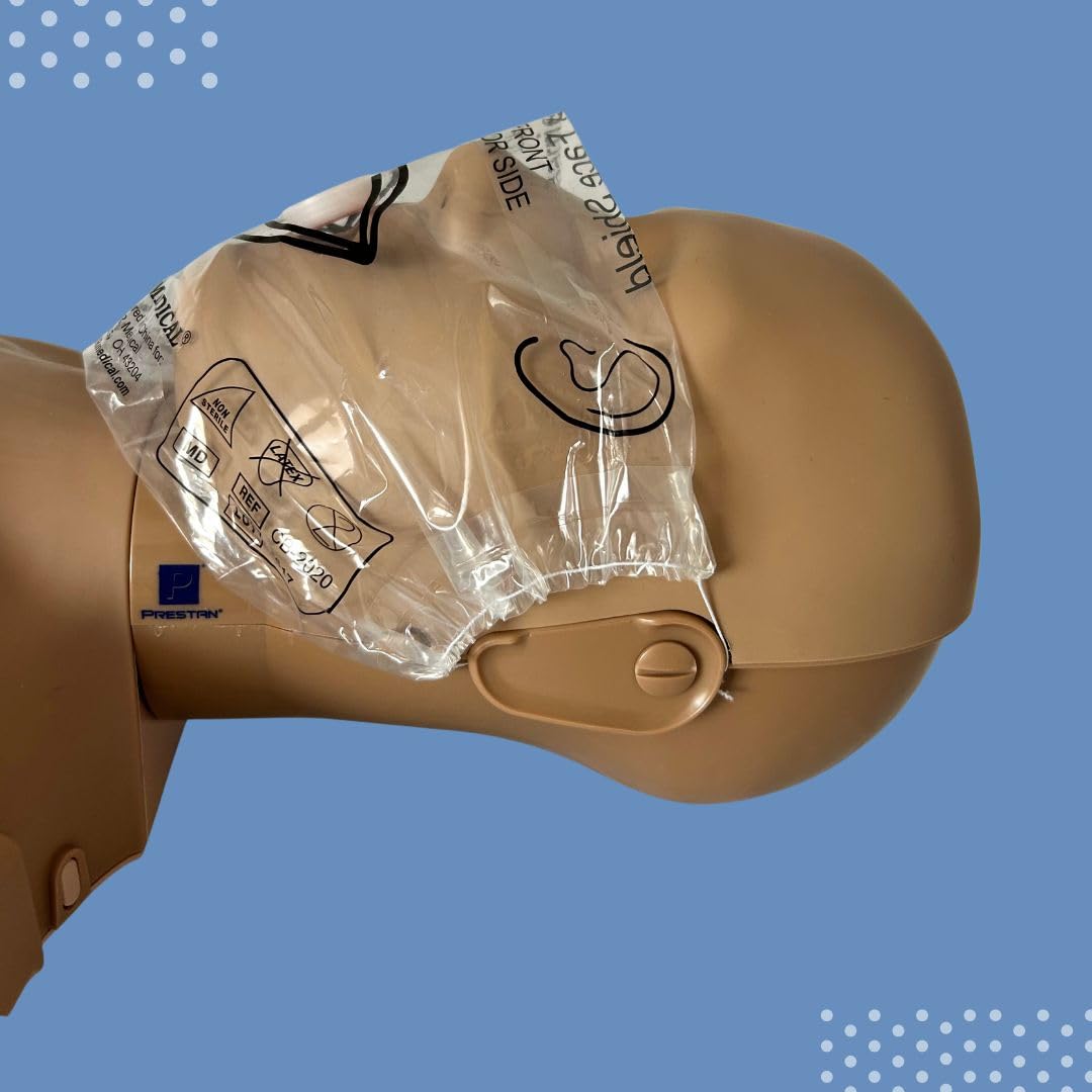 Adult/Child & Infant CPR Mask with 2 Valves & CPR Res-Cue Mask Key Chain, MCR Medical