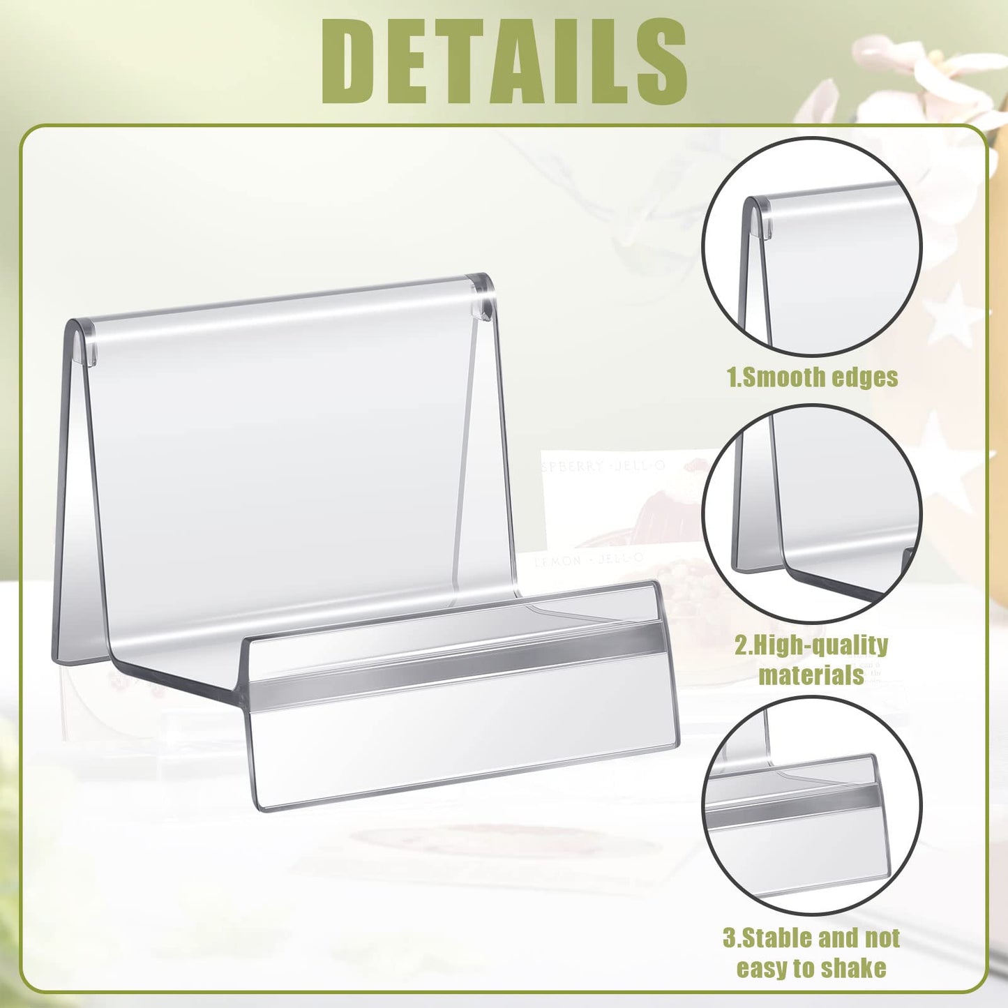 Weysat Purse Display Stand Clear Acrylic Handbag Stand Jewelry Wallet Displays Holder Organizer Acrylic Purse Rack for Closet (8
