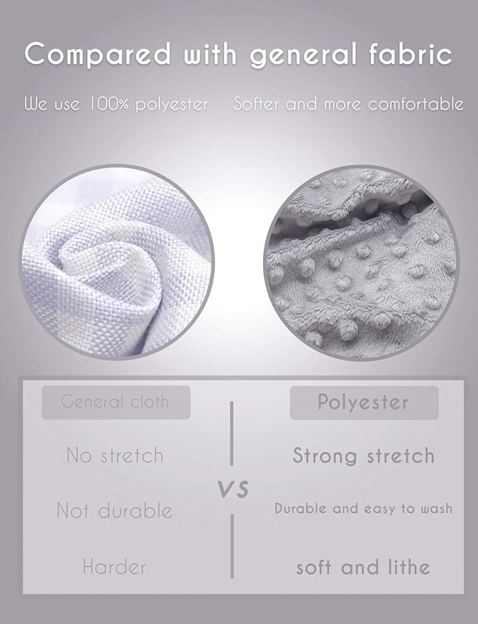 Baby Changing Pad Cover, Super Soft Plush Dot Diaper Changing Table Covers for Baby Girls and Boys, Ultra Comfortable, Safe for Babies, Fit 32"/34'' x 16" Pad (Gray)