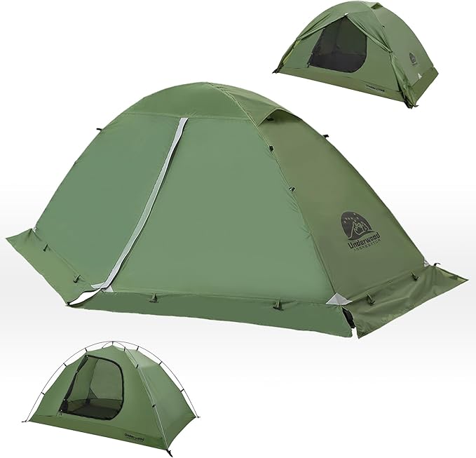 1/2 Person Backpacking Tent for 4-Season - Winter Waterproof Tent for One Person, Lightweight Camping Tent for Backpacking, Easy Set Up Cold Weather Tent by Underwood Aggregator